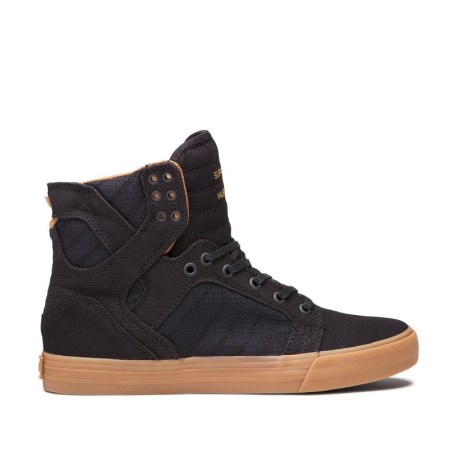 Supra Skytop Svart Høye Sneakers Dame [NO-2-H293]